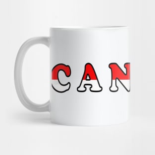 CANADA Red And White Mug